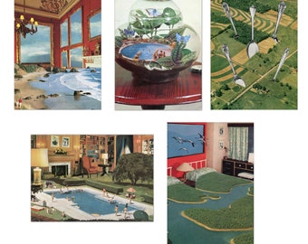 Paquete de 5 postales: Arte en una postal