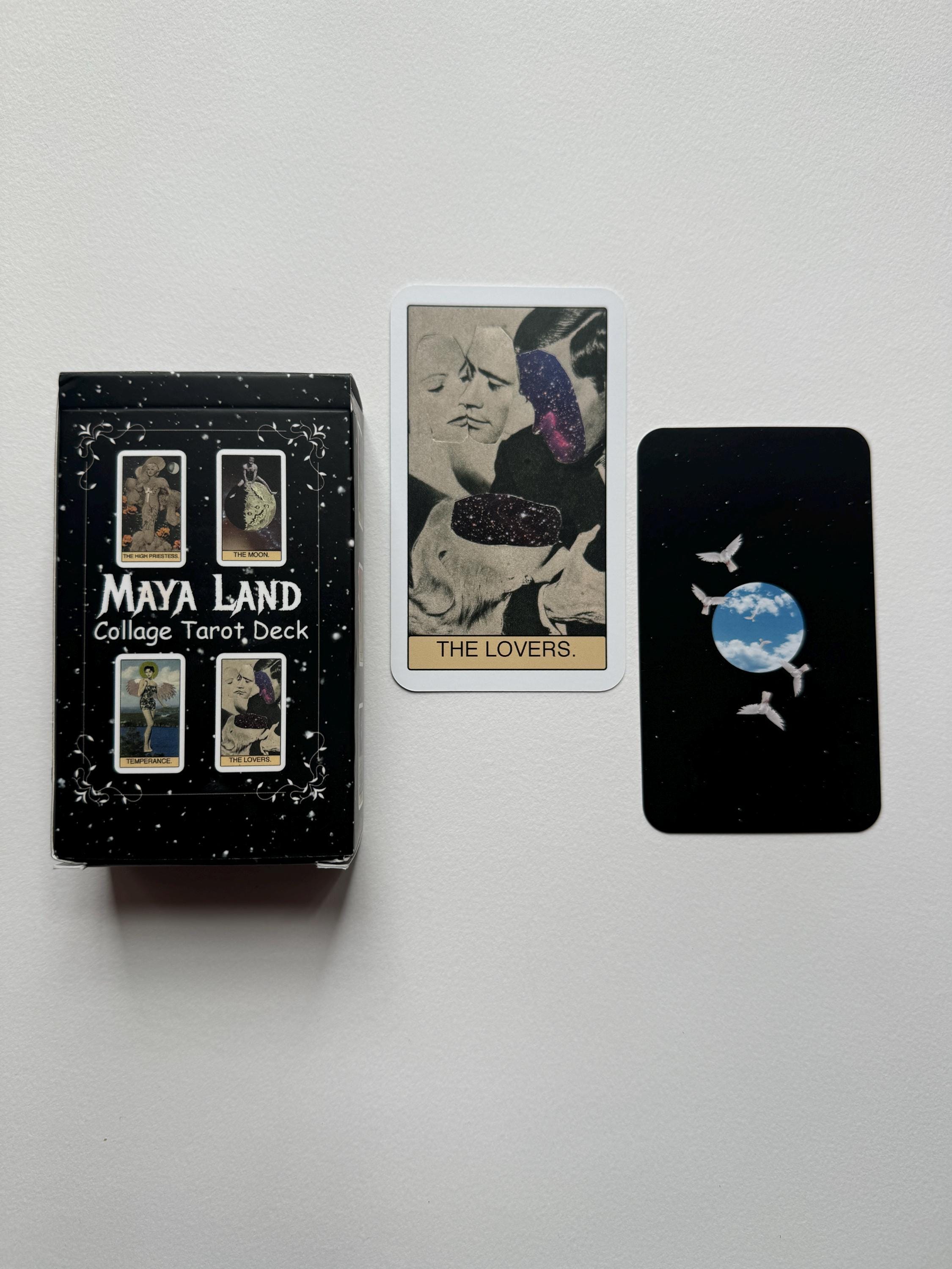 Maya Land Tarot Deck - 78 Unique Collage Art Cards - Etsy