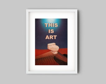 コラージュアート作品 現代アート グラフィックA3サイズ A3限定版プリント - これはアートです - 現代アート - コラージュ