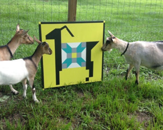 Adorable Goat Barn Quilt. Custom Order Choose Your Quilt Block Etsy