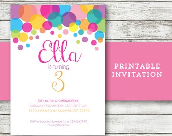 polka dot invite etsy pink polka dot invitations