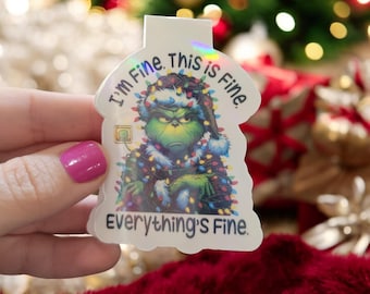 Grinch Magnetic Bookmark