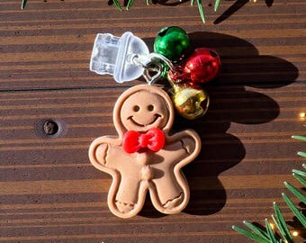 Gingerbread Man Kindle Dust Plug Charm | Festive E-Reader Accessory | Cute Christmas Gift for Book Lovers