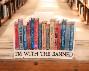 Im With the Banned Magnetic Bookmark