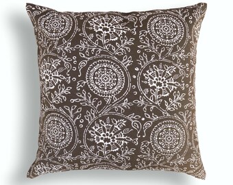 Beige - Set of 2 Kalamkari Block Print Cotton Pillow Covers 09 main image 1