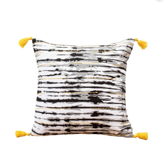 Pillow cover gray tie dye printed boho Pillow cover gray tie dye printed boho