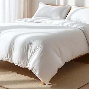 600TC Duvet cover, fine count pure cotton in white colour
