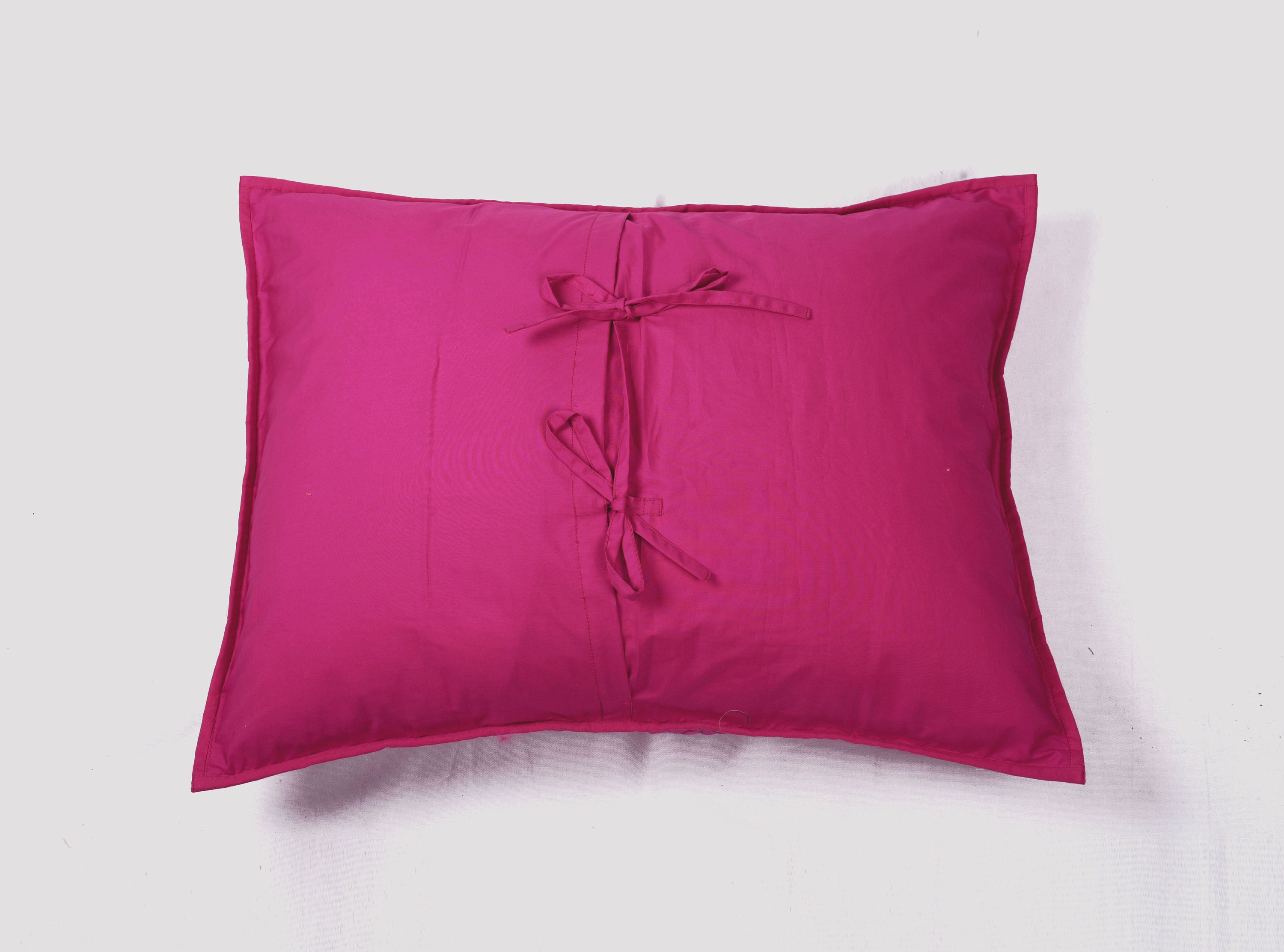 Bright Pink Quilted Pillow Cover Chevron Pattern Zig Zag Etsy