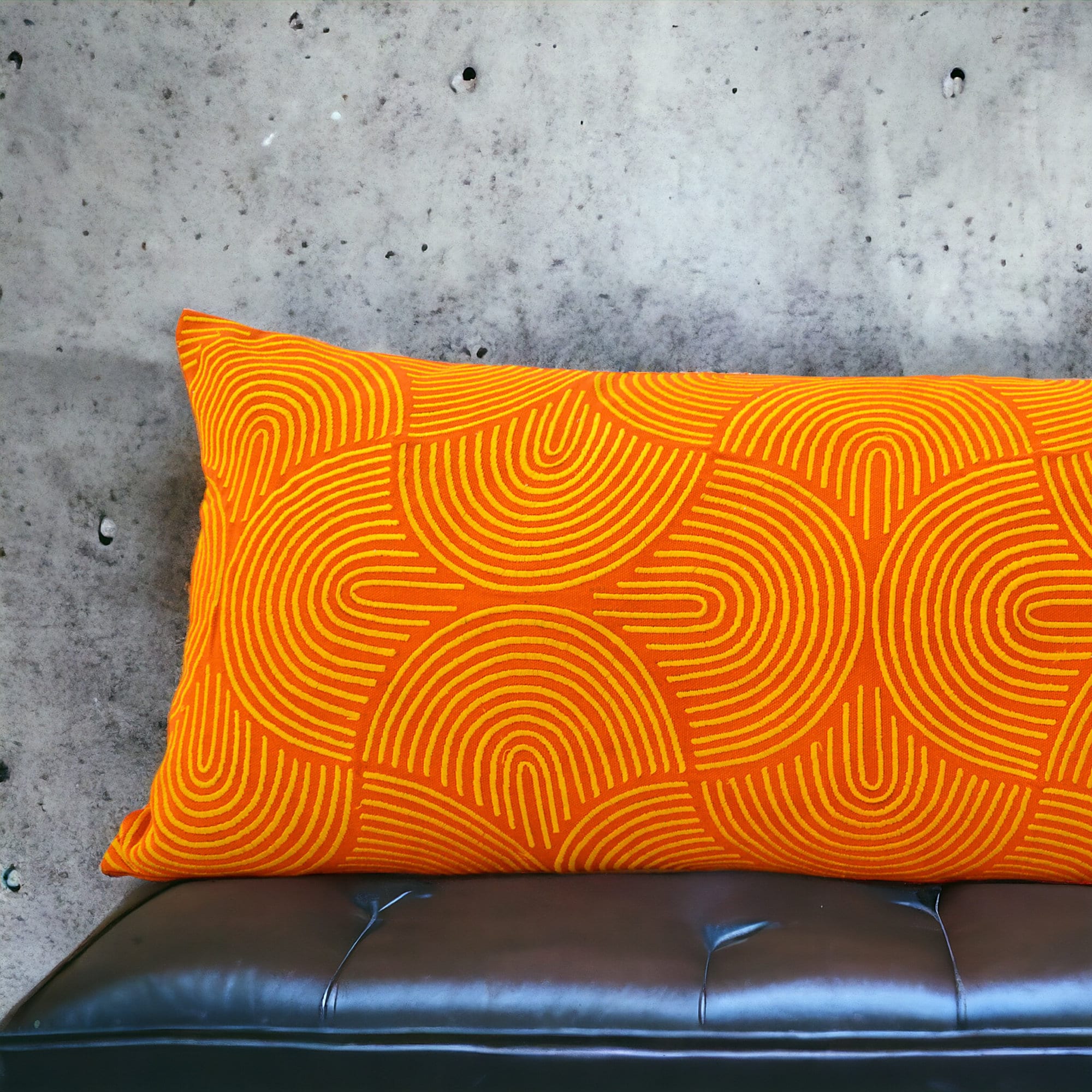 Orange lumbar pillows hotsell