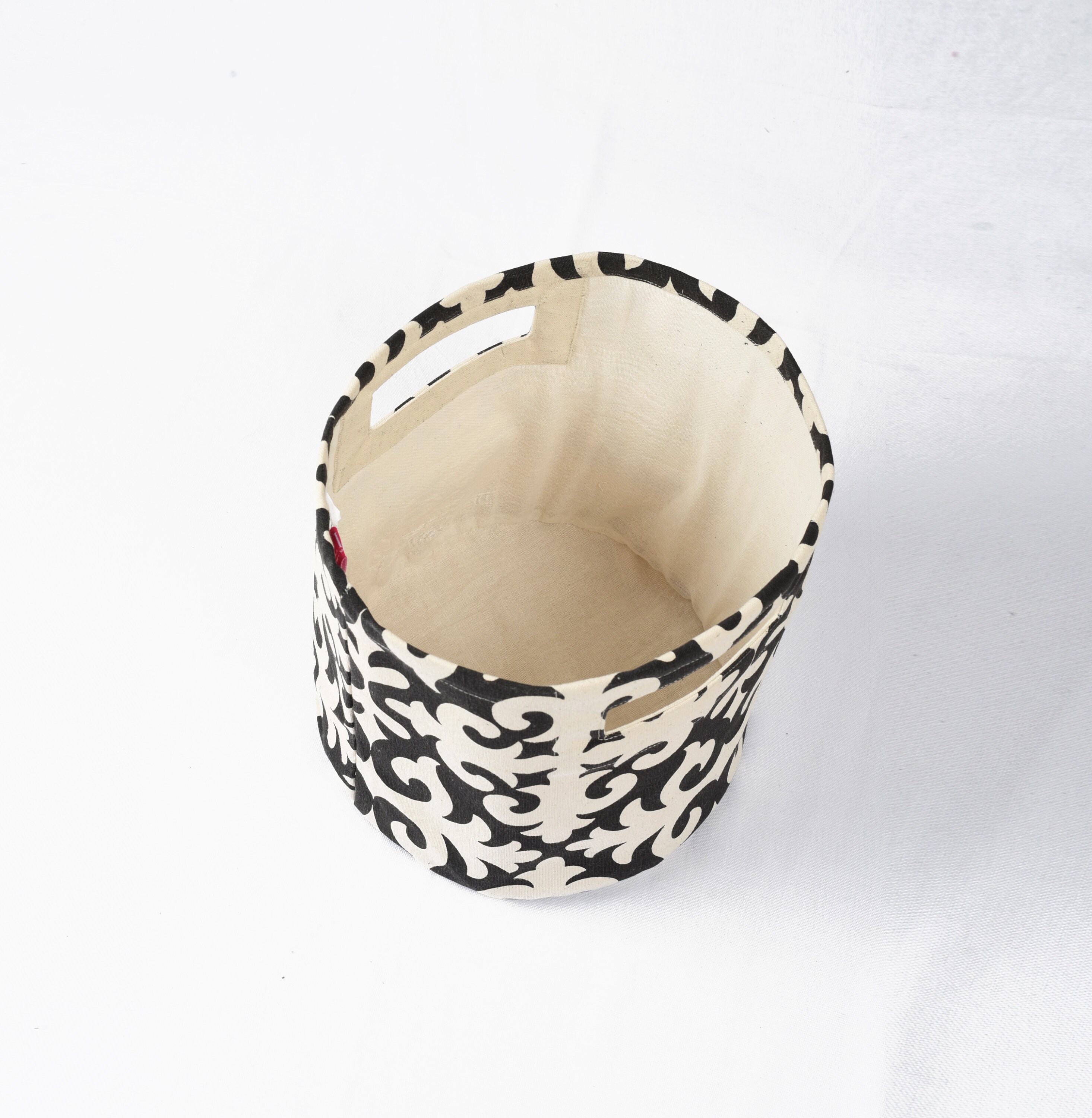 SMALL Storage basket cotton canvas fabric shyrdak print Etsy