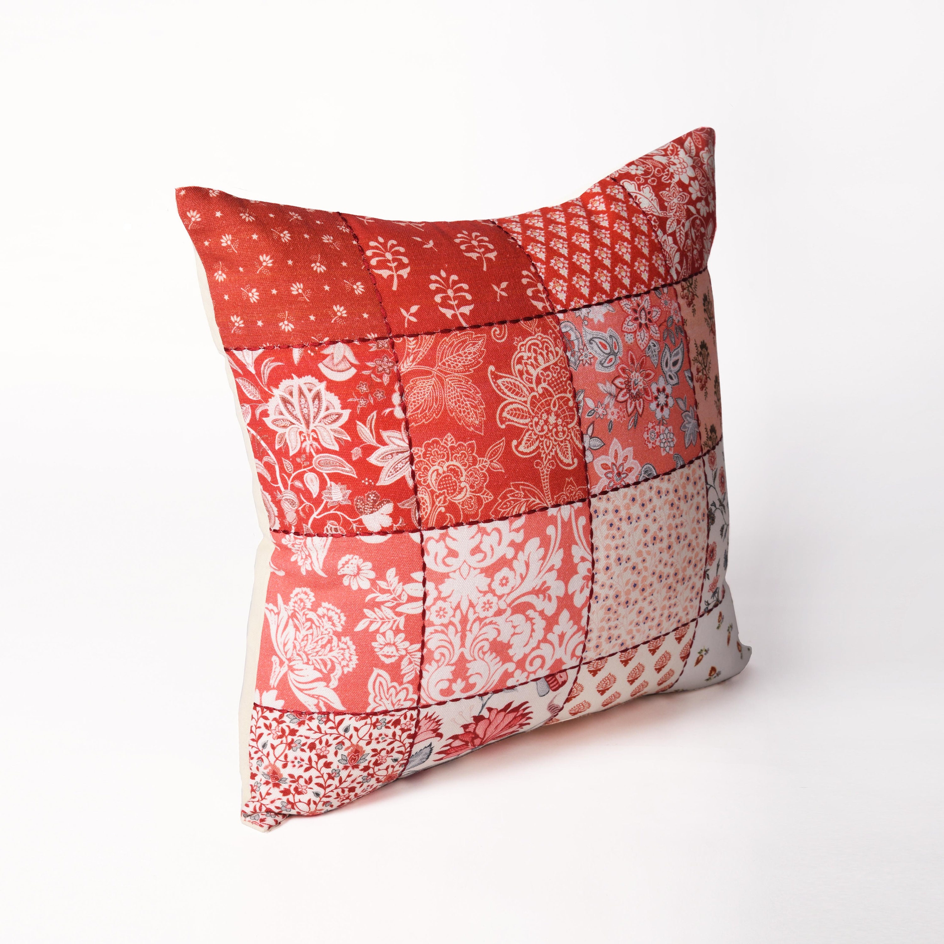 Patchwork print pillow cover French vintage decorative Etsy