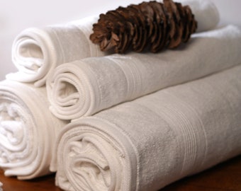 Ręczniki kąpielowe, zestaw 4 szt., kolor biały