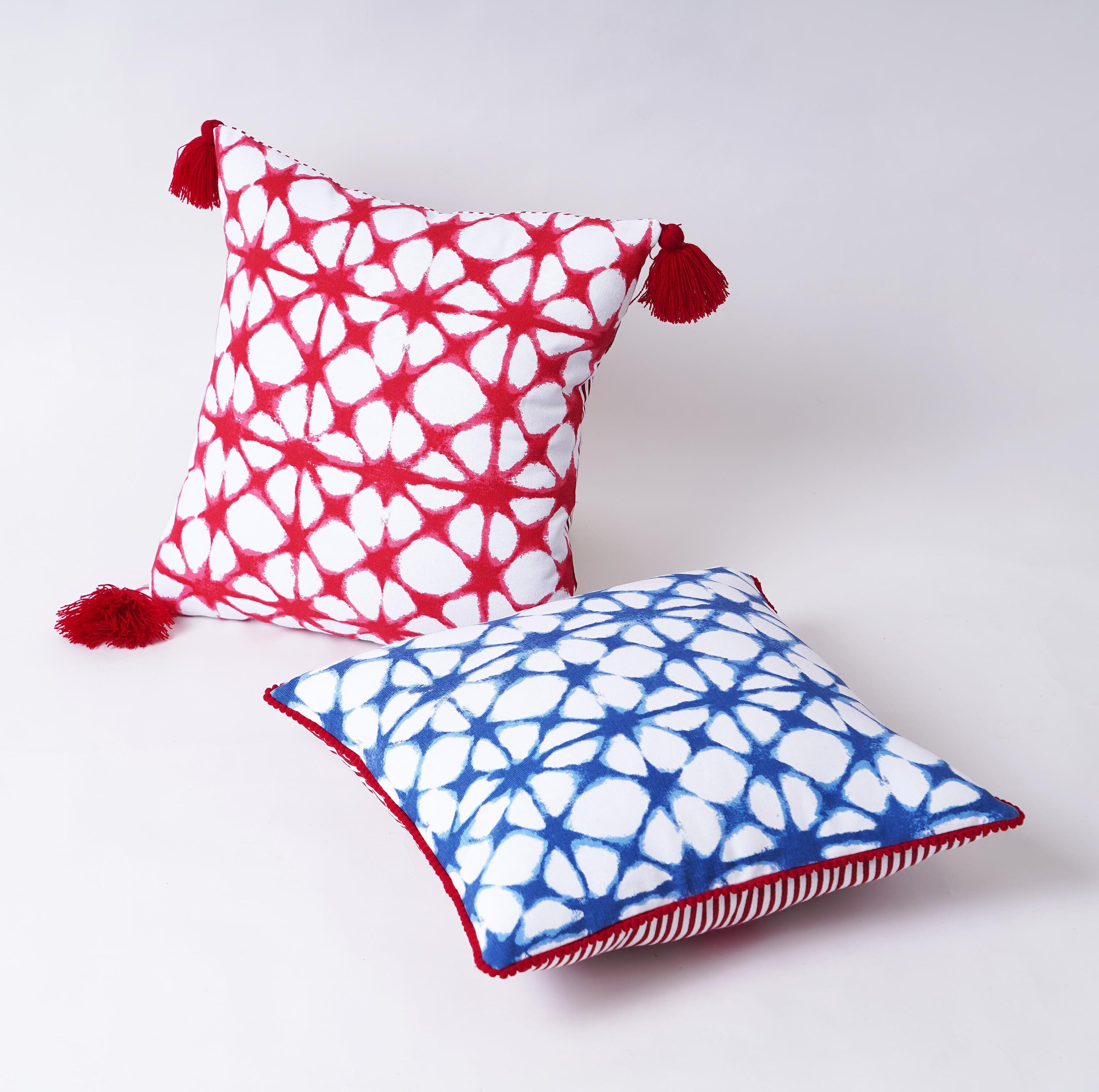 Pillow Cover Tie Dye Pattern Blue and White Standard Size Etsy