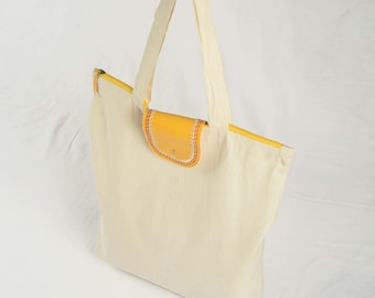 Natural cotton bag, reusable grocery bag, cloth tote bag, eco friendly bag, shopping bag, 18X16 inches