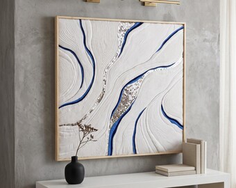 SNOWMELT - Quilted Textile Wall Art | 2 Sizes | Unframed