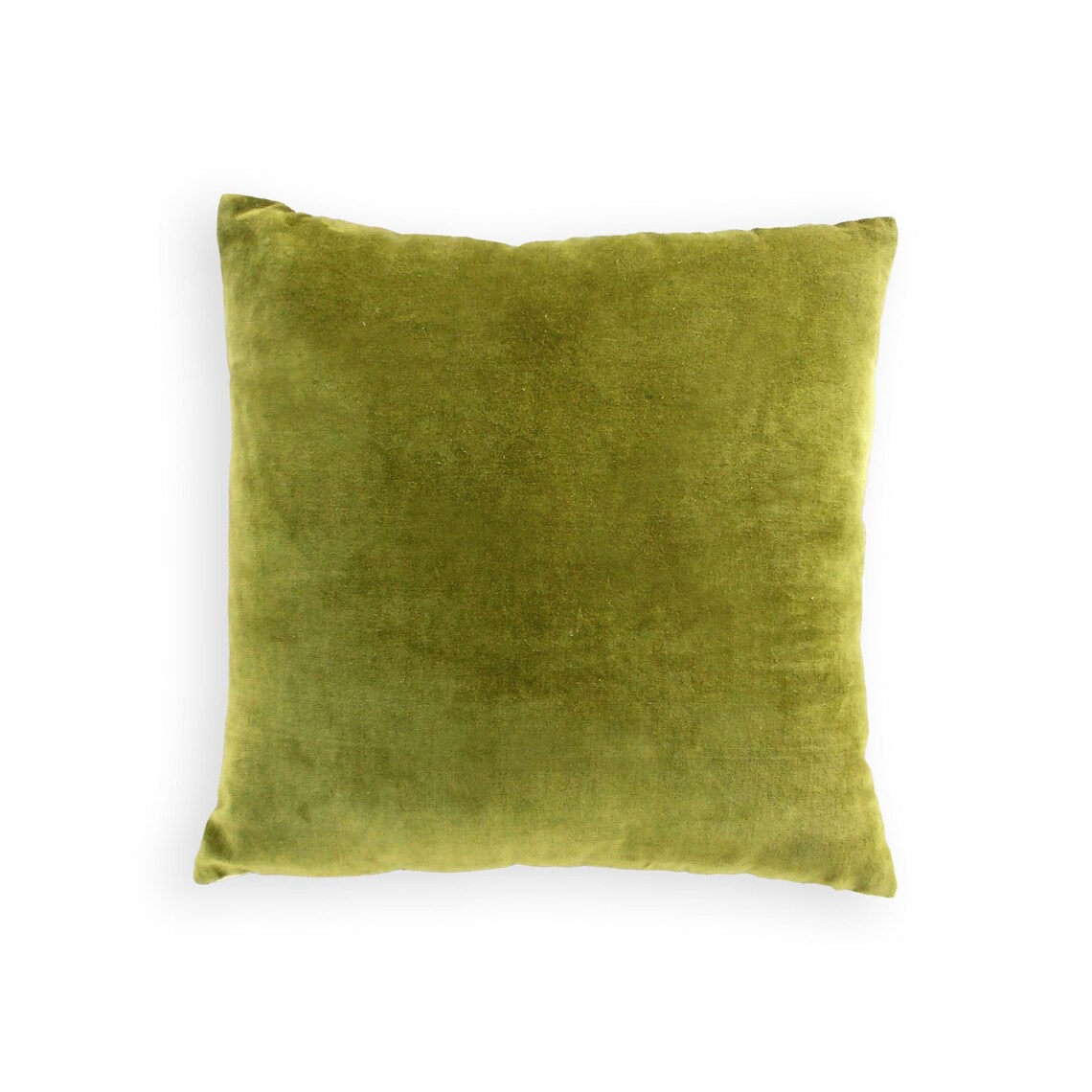 Green Velvet Pillow Cover Cotton and Linen Reversible Sizes Etsy