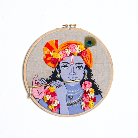 INDIA／インド／刺繍／フレーム／アート／刺繍絵 INDIA／インド／刺繍／フレーム／アート／刺繍絵