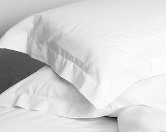 Pillow case set of 2 - 200TC white premium cotton percale