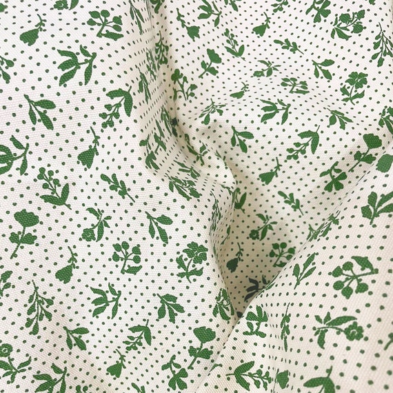Tela estampada verde estampado de bloques florales pequenos pato 100 algodon por metro