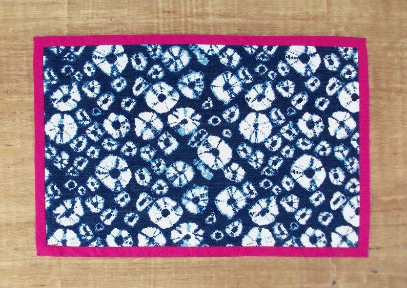 Indigo Cotton Rug Diamond Pattern Shibori Print Indigo - Etsy