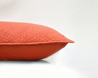 rust colored pillow shams