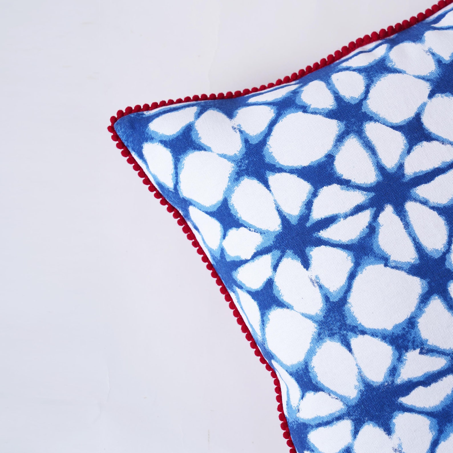 Pillow Cover Tie Dye Pattern Blue and White Standard Size Etsy