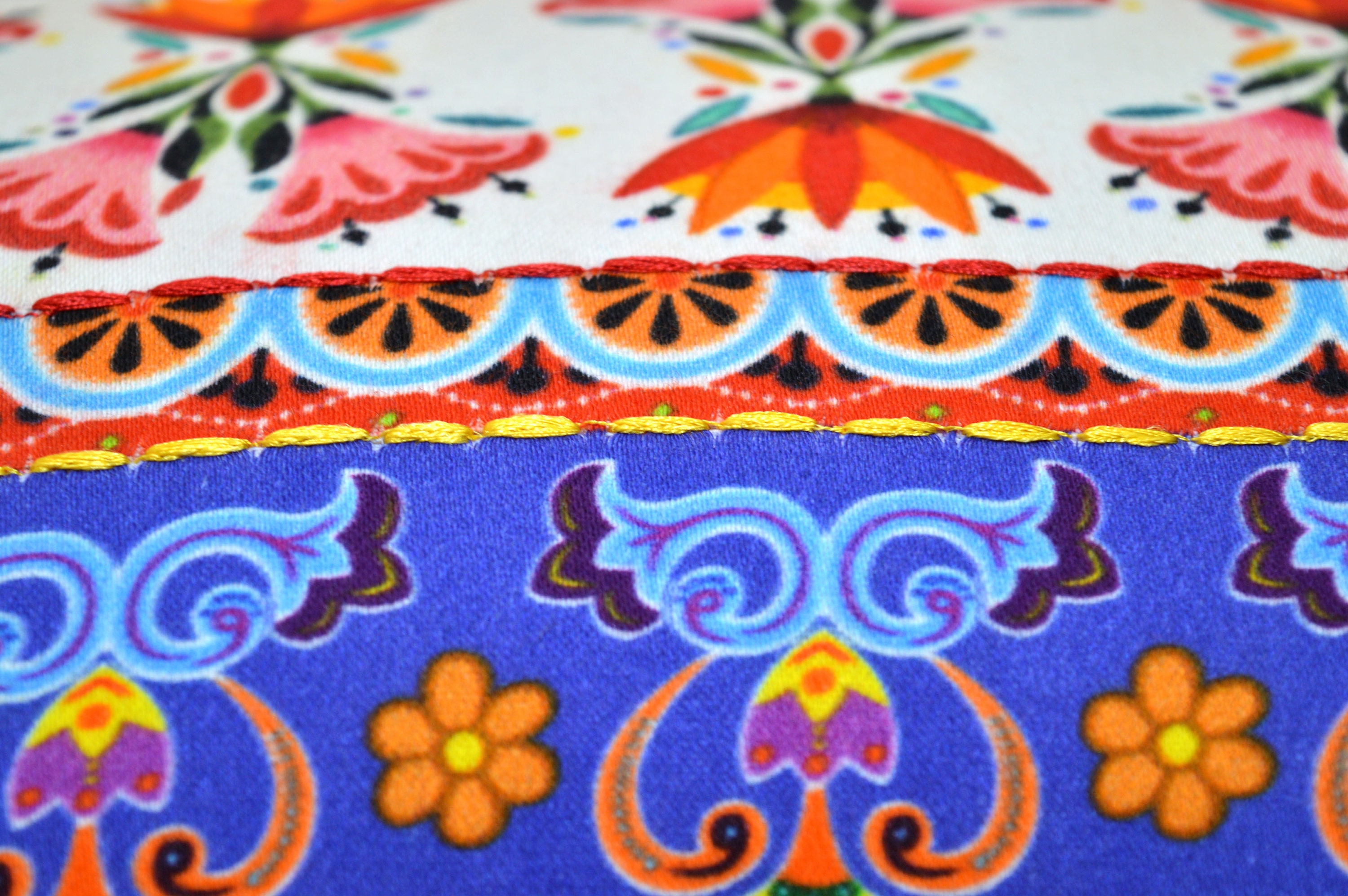 Boho Pillow Cover Floral Print Cotton Satin Fabric Lumbar Etsy