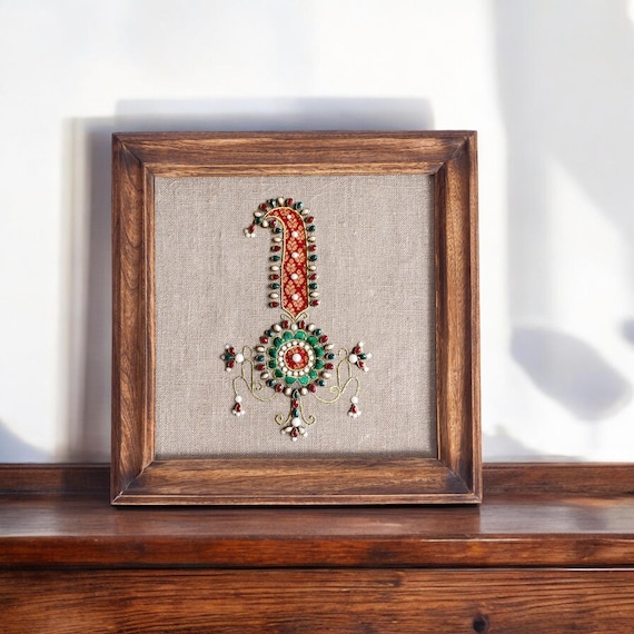 KALGI Royal Indian Jewellery Wall Art, Embroidery and Applique in