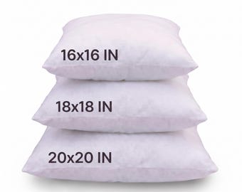 Square Pillow Insert, Polyfibre Filling