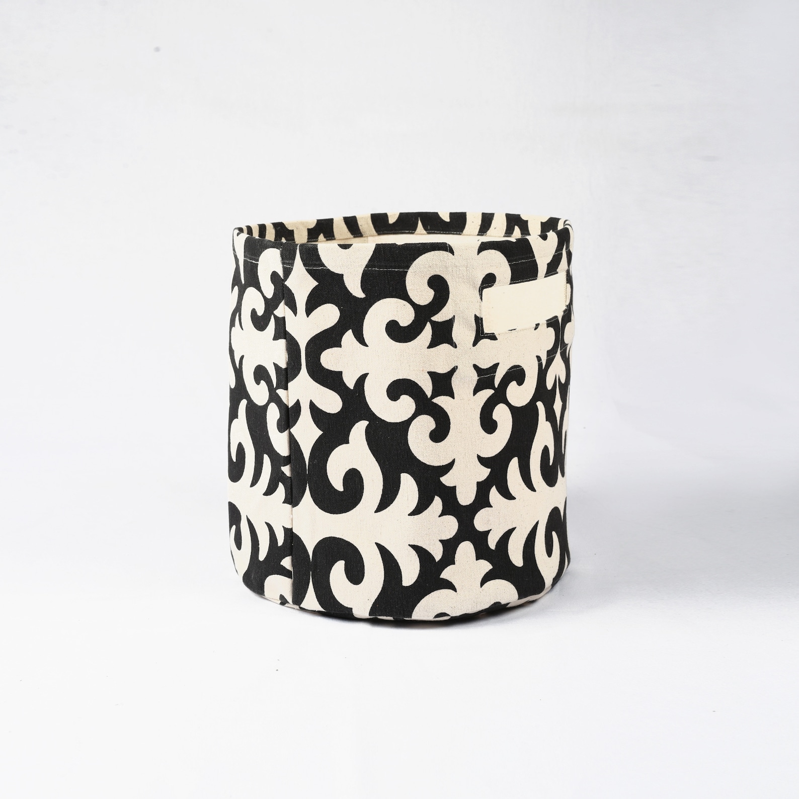 SMALL Storage Basket Cotton Canvas Fabric Shyrdak Print Etsy