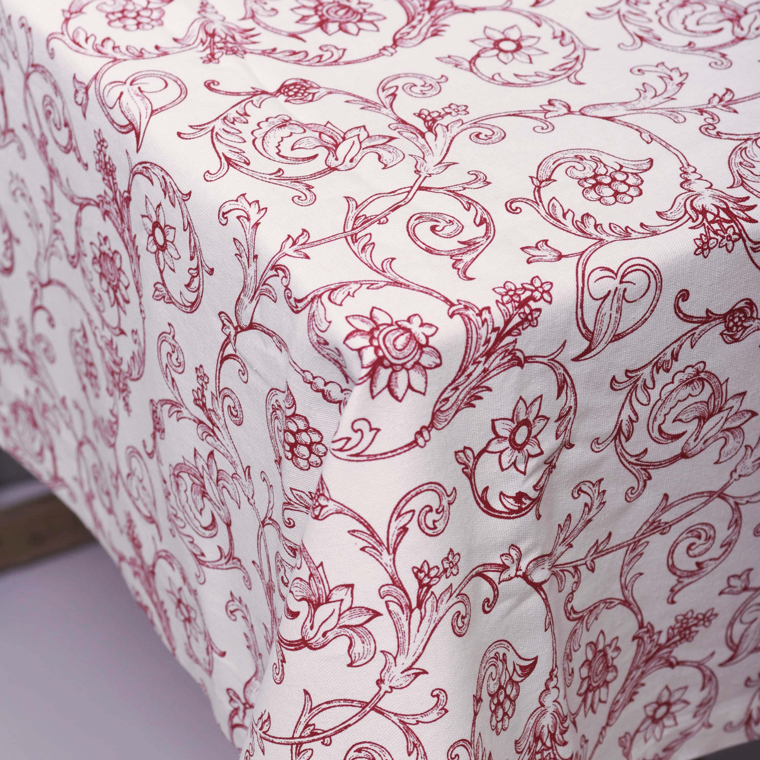 Red & White Table Cloth, Swirl Victorian Print, 1 Hem Border, 100% Cotton Table Cloth, Size Available - Etsy Red & White Table Cloth, Swirl Victorian Print, 1 Hem Border, 100% Cotton Table Cloth, Size Available - Etsy
