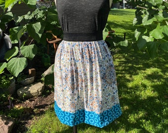 Phish Floral Skirt on White - 2X - Blue Fishman Circles