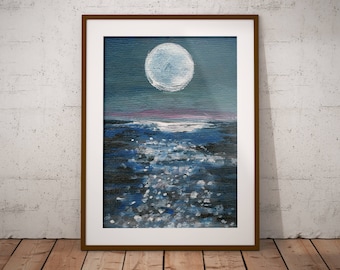 Moon Art Print ~ Printable Wall Art