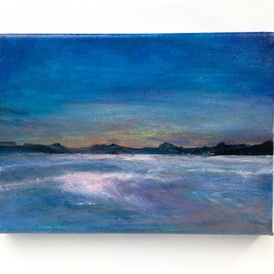 Sunset Landscape Painting on Canvas