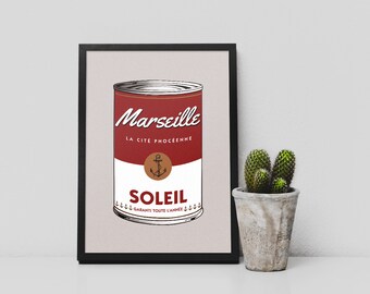 Plakat "Marsylia w puszce" Plakat