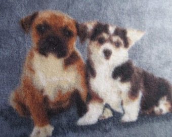 Puppies Fleece Throw