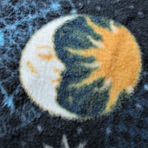 Celestial Sun Moon Fleece Throw Blanket FREE SHIPPING