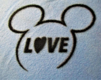 Mickey Mouse Fleece Throw Blanket FREE SHIPPING