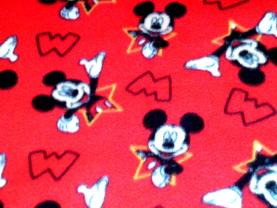 Mickey Mouse Fleece Throw Blanket Free Shipping Etsy