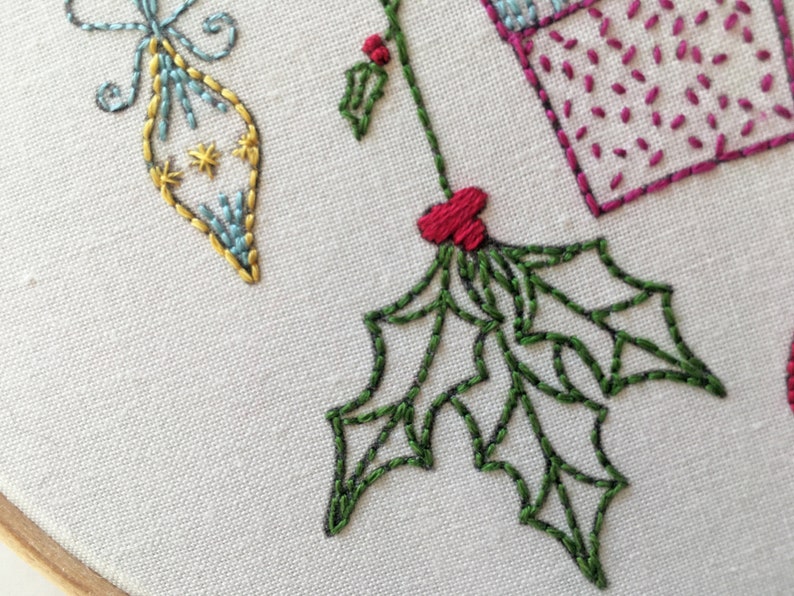 Christmas Embroidery Kit Etsy UK