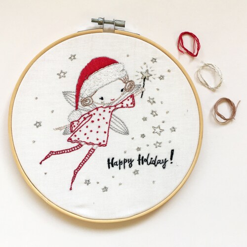 Christmas Embroidery Kit Etsy UK