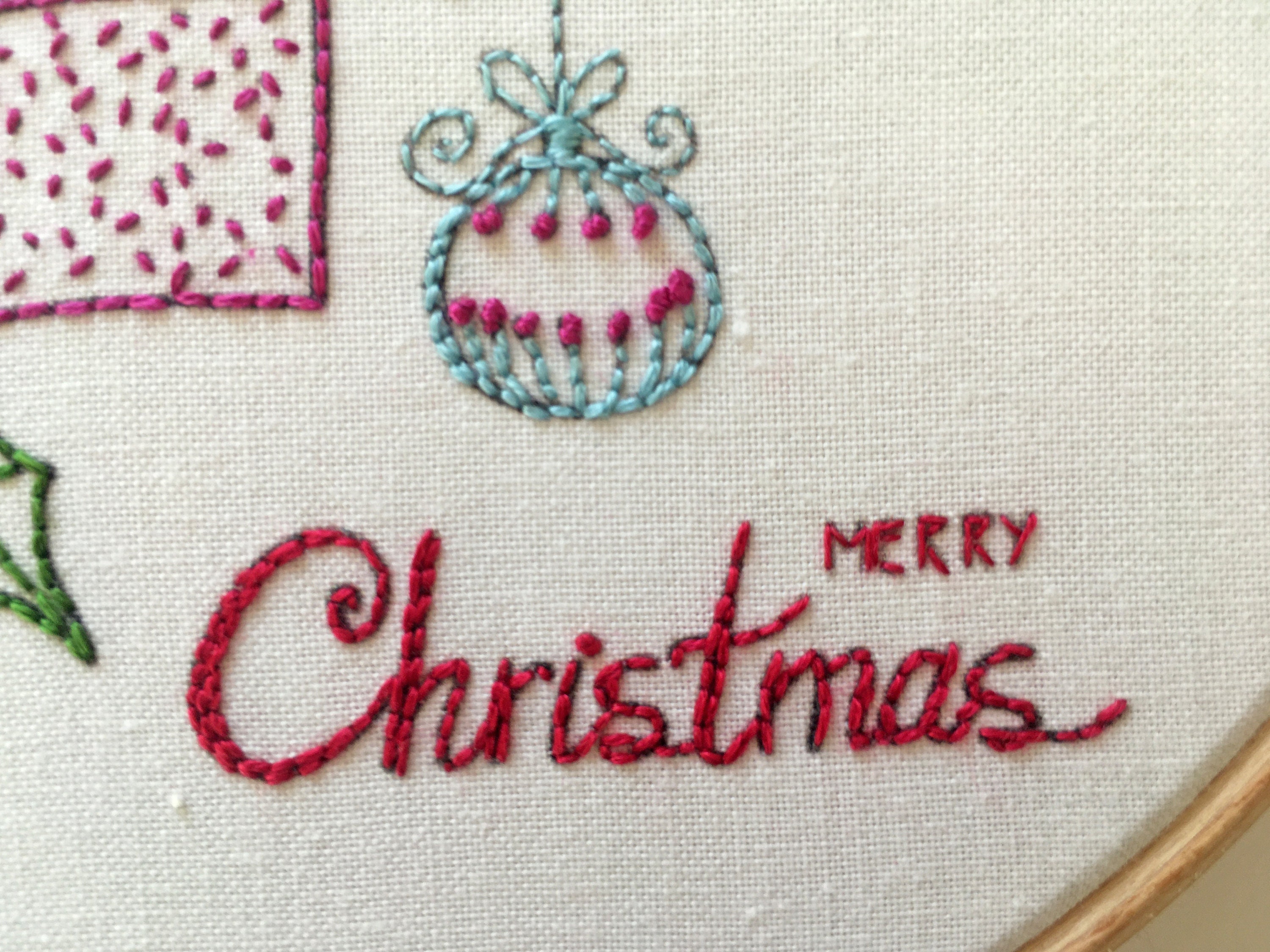 Christmas Embroidery Kit Etsy