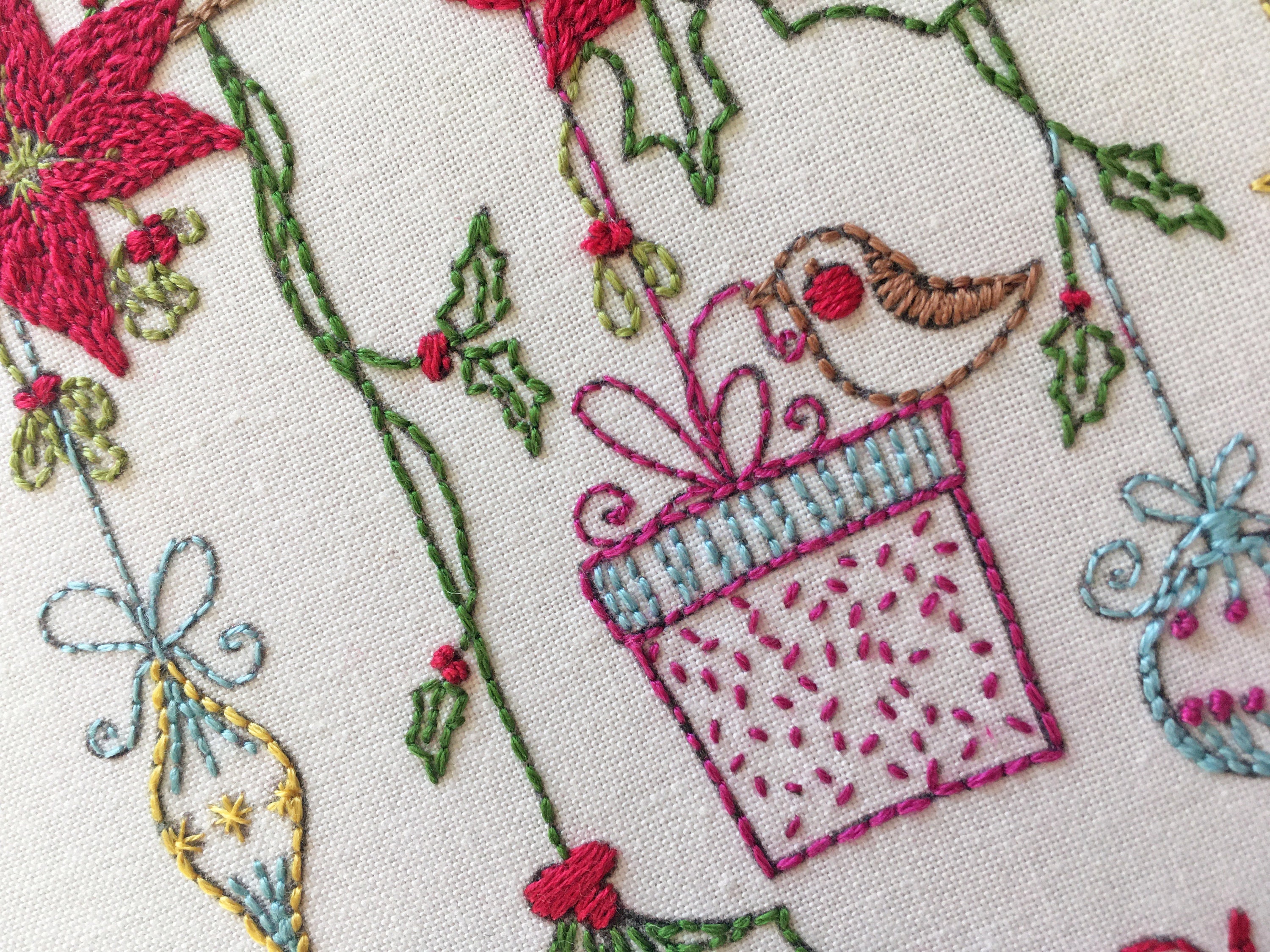 Christmas Embroidery Kit Etsy