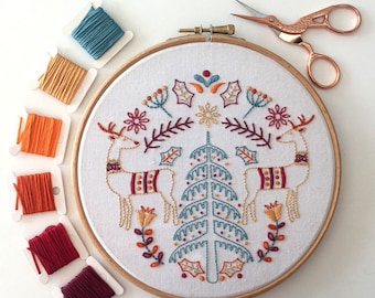 Christmas Embroidery Kit - Christmas Hand Embroidery