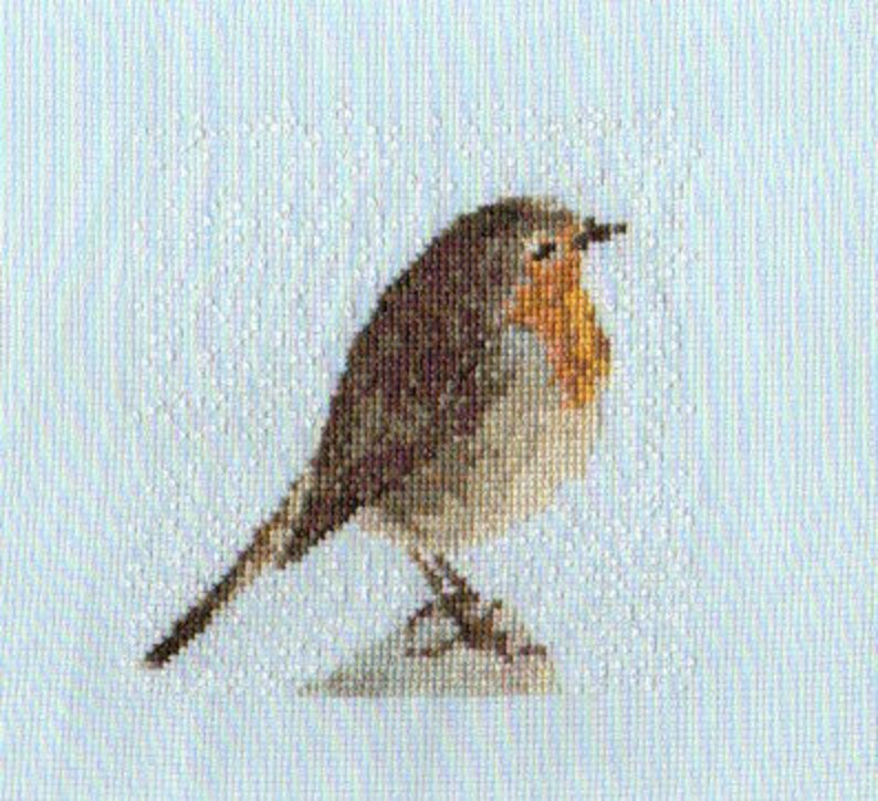 Winter Robin Cross Stitch Pattern PDF Instant Download Etsy UK