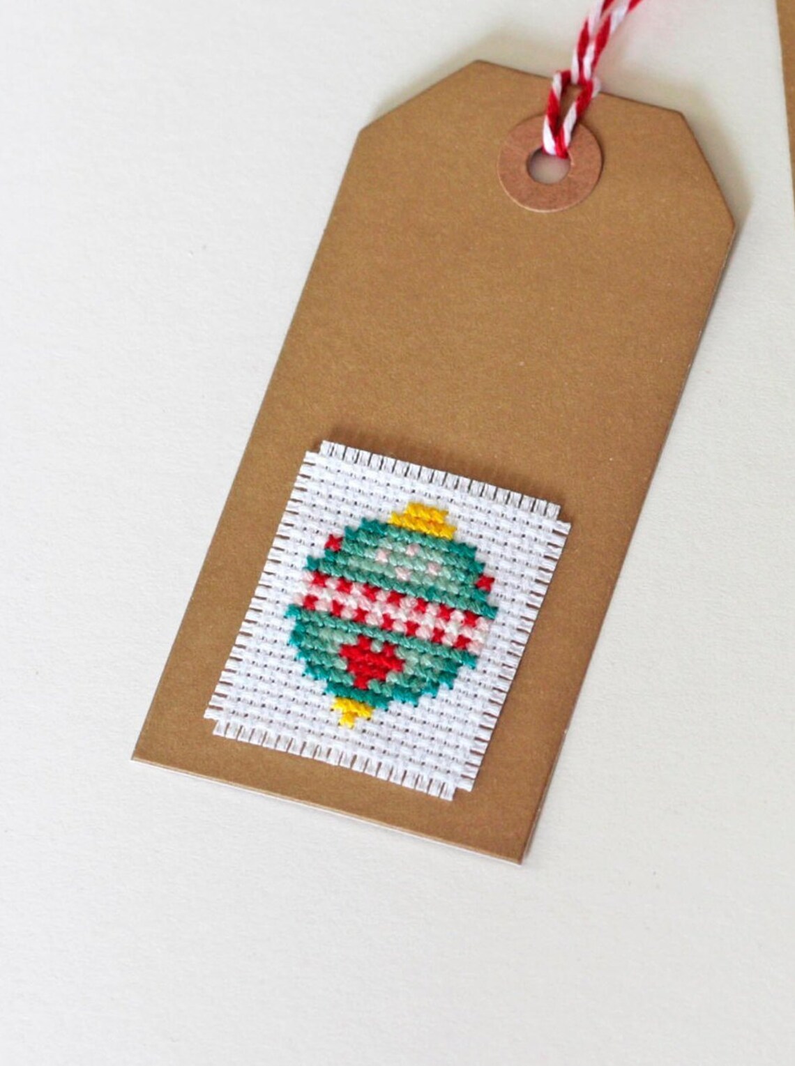 Christmas Bauble Cross Stitch Gift Tag Pattern PDF ** Instant Download ...