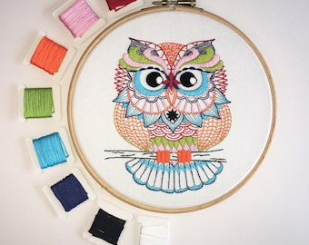 Embroidery Kit - Owl Embroidery Kit