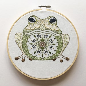 Embroidery Kit - Frog Embroidery Kit