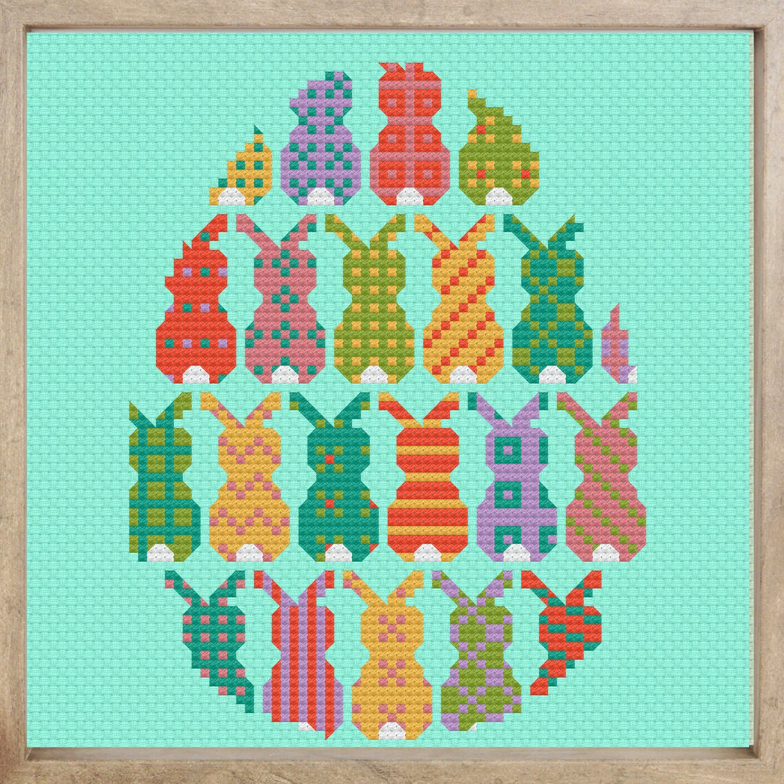 Easter Bunny Cross Stitch Pattern PDF ** Instant Download ** - Etsy
