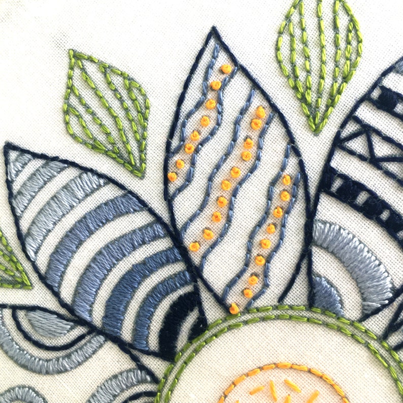 Embroidery Kit Flower Embroidery Kit Etsy UK